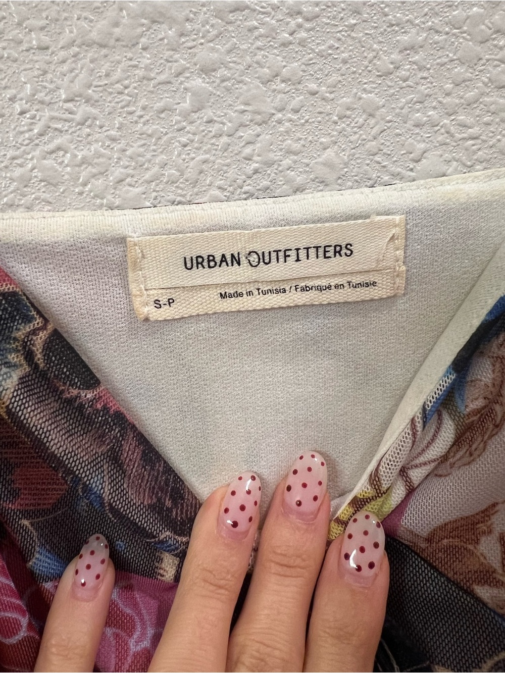 Urban Outfitters Patchwork Floral Slip Dress - Cream, Pink, Orange, Blue, Black - Picture 3 of 3